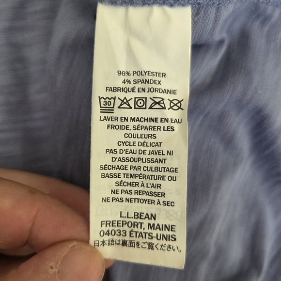 L.L. Bean Light Blue Tunic Top Size L - Picture 4 of 5
